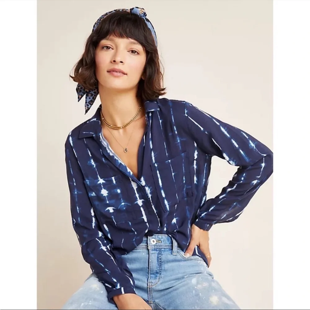 Anthropologie Cloth & Stone Robyn Button-down - Picture 1 of 6